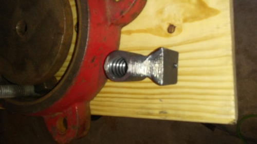 Vise nut cleaned up