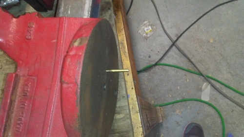 I cut the pin to length and hammered in, way better jaw sliding