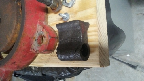 Vise nut before cleaning